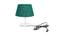 Ace Dark Green Jute Shade Table Lamp With Transparent Acrylic Base (Transparent & Dark Green) by Urban Ladder - Front View Design 1 - 532656