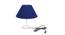 Theo Blue Cotton Shade Table Lamp With Transparent Acrylic Base (Transparent & Blue) by Urban Ladder - Front View Design 1 - 532664