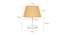 Phoebe Gold Cotton Shade Table Lamp With Transparent Acrylic Base (Transparent & Gold) by Urban Ladder - Design 1 Dimension - 532710