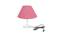 Damon Pink Jute Shade Table Lamp With Transparent Acrylic Base (Transparent & Pink) by Urban Ladder - Front View Design 1 - 532761