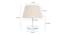 Bailey Off White Cotton Shade Table Lamp With Transparent Acrylic Base (Transparent & Off White) by Urban Ladder - Design 1 Dimension - 532816