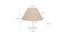 Sykes Grey Cotton Shade Table Lamp With Transparent Acrylic Base (Transparent & Grey) by Urban Ladder - Design 1 Dimension - 532824