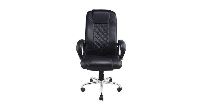 Noemi Leatherette Swivel Executive Chair in Black Colour (Black) by Urban Ladder - Design 1 Full View - 532867