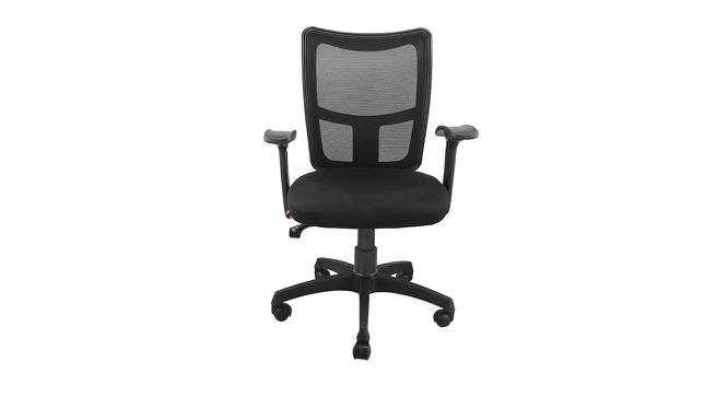 Cozy Mesh Swivel Office Chair in Black Colour (Black) by Urban Ladder - Design 1 Full View - 532870