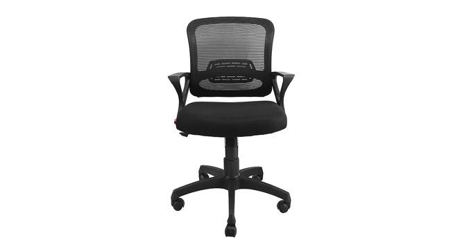 Cerise Mesh Swivel Ergonomic Office Chair in Black Colour (Black) by Urban Ladder - Design 1 Full View - 532872