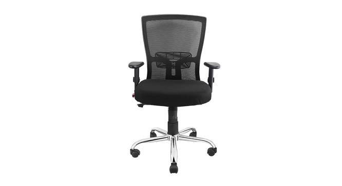 Glare Mesh Swivel Office Chair in Black Colour (Black) by Urban Ladder - Design 1 Full View - 532873