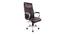 Haylee Leatherette Swivel Executive Chair in Brown Colour (Brown) by Urban Ladder - Front View Design 1 - 532879