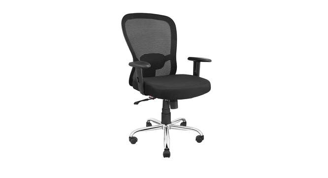 Morpho Mesh Swivel Office Chair in Black Colour (Black) by Urban Ladder - Front View Design 1 - 532882