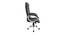 Ryann Leatherette Swivel Executive Chair in Black Colour (Black) by Urban Ladder - Cross View Design 1 - 532887