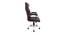 Kori Leatherette Swivel Executive Chair in Brown Colour (Brown) by Urban Ladder - Cross View Design 1 - 532888