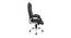 Noemi Leatherette Swivel Executive Chair in Black Colour (Black) by Urban Ladder - Cross View Design 1 - 532889