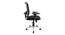 Jaunty Mesh Swivel Ergonomic Office Chair in Black Colour (Black) by Urban Ladder - Cross View Design 1 - 532891