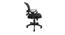 Cerise Mesh Swivel Ergonomic Office Chair in Black Colour (Black) by Urban Ladder - Cross View Design 1 - 532894