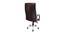 Haylee Leatherette Swivel Executive Chair in Brown Colour (Brown) by Urban Ladder - Design 1 Side View - 532901