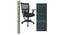 Cozy Mesh Swivel Office Chair in Black Colour (Black) by Urban Ladder - Design 1 Close View - 532914