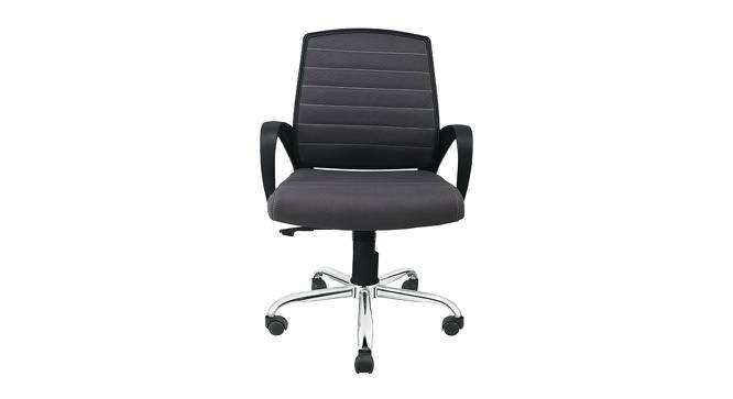 Laylah Mesh Swivel Ergonomic Chair in Grey Colour (Grey) by Urban Ladder - Design 1 Full View - 532943