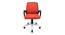 Rebekah Mesh Swivel Ergonomic Chair in Orange Colour (Orange) by Urban Ladder - Design 1 Full View - 532944