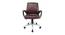 Adele Leatherette Swivel Ergonomic Chair in Brown Colour (Brown) by Urban Ladder - Design 1 Full View - 532948