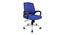 Celia Mesh Swivel Ergonomic Chair in Blue Colour (Blue) by Urban Ladder - Front View Design 1 - 532954