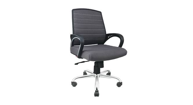 Laylah Mesh Swivel Ergonomic Chair in Grey Colour (Grey) by Urban Ladder - Front View Design 1 - 532955