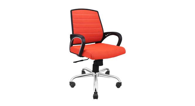 Rebekah Mesh Swivel Ergonomic Chair in Orange Colour (Orange) by Urban Ladder - Front View Design 1 - 532956