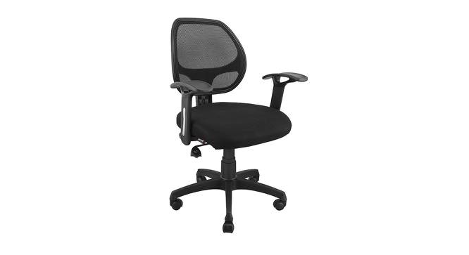 Dexter Mesh Swivel Ergonomic Office Chair in Black Colour (Black) by Urban Ladder - Front View Design 1 - 532964