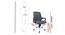 Laylah Mesh Swivel Ergonomic Chair in Grey Colour (Grey) by Urban Ladder - Design 1 Dimension - 533003