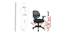 Dexter Mesh Swivel Ergonomic Office Chair in Black Colour (Black) by Urban Ladder - Design 1 Dimension - 533012