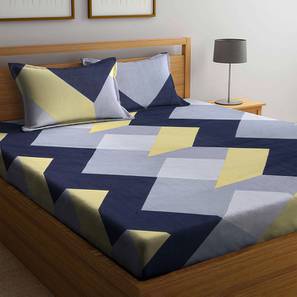 Decor Deals Under 1000 Design Geometrics 300 TC Poly Cotton Double Size Bedsheet