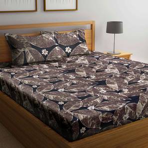 Bedsheets Design Floral 300 TC Poly Cotton Double Size Bedsheet with 2 Pillow Covers