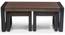 Altura Coffee Table with Nested Stools (Two-Tone Finish) by Urban Ladder