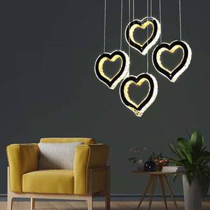 Chandeliers Design Giulia Crystal LED Smart Voice Assist Chandelier (Black)