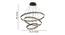 Jace Black Metal Smart Chandelier (Black) by Urban Ladder - Design 1 Dimension - 534278