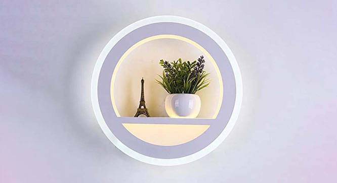 Hugo White Metal Wall Lamp (White) by Urban Ladder - Front View Design 1 - 534523