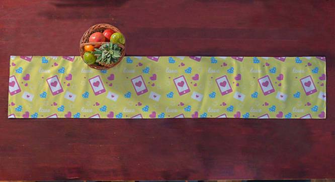 Cleo Multicolor Abstract Polyester 72x13 inches Table Runner (Multicolor) by Urban Ladder - Cross View Design 1 - 534860