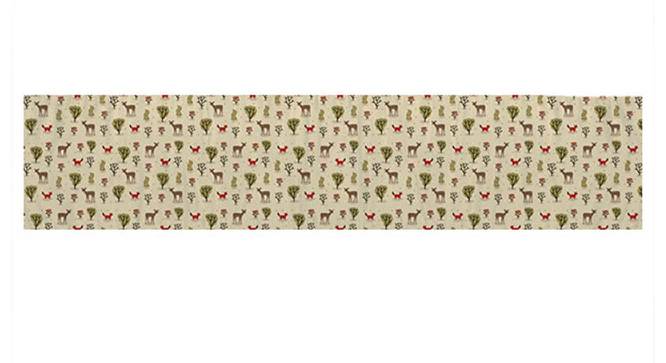 Rhett Beige Abstract Polyester 72x13 inches Table Runner (Beige) by Urban Ladder - Front View Design 1 - 534866