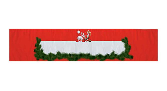 Zeke Red Abstract Polyester 72x13 inches Table Runner (Red) by Urban Ladder - Front View Design 1 - 534933