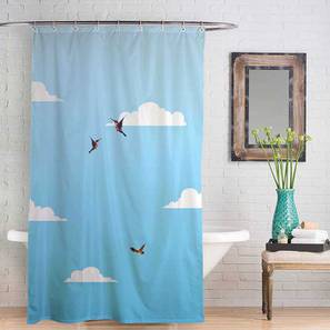 Shower Curtains Design Blue Fabric Showe Curtain