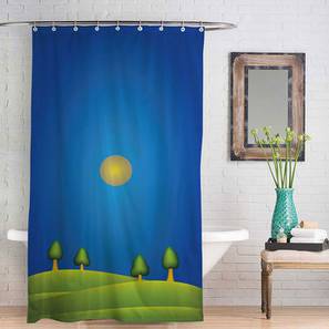Shower Curtains Design Blue Fabric Shower Curtain