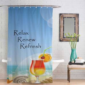 Shower Curtains Design Blue Fabric Shower Curtain
