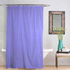 Products Design Lendell Blue Geometric Polyester 84x48 inches Shower Curtain (Blue)