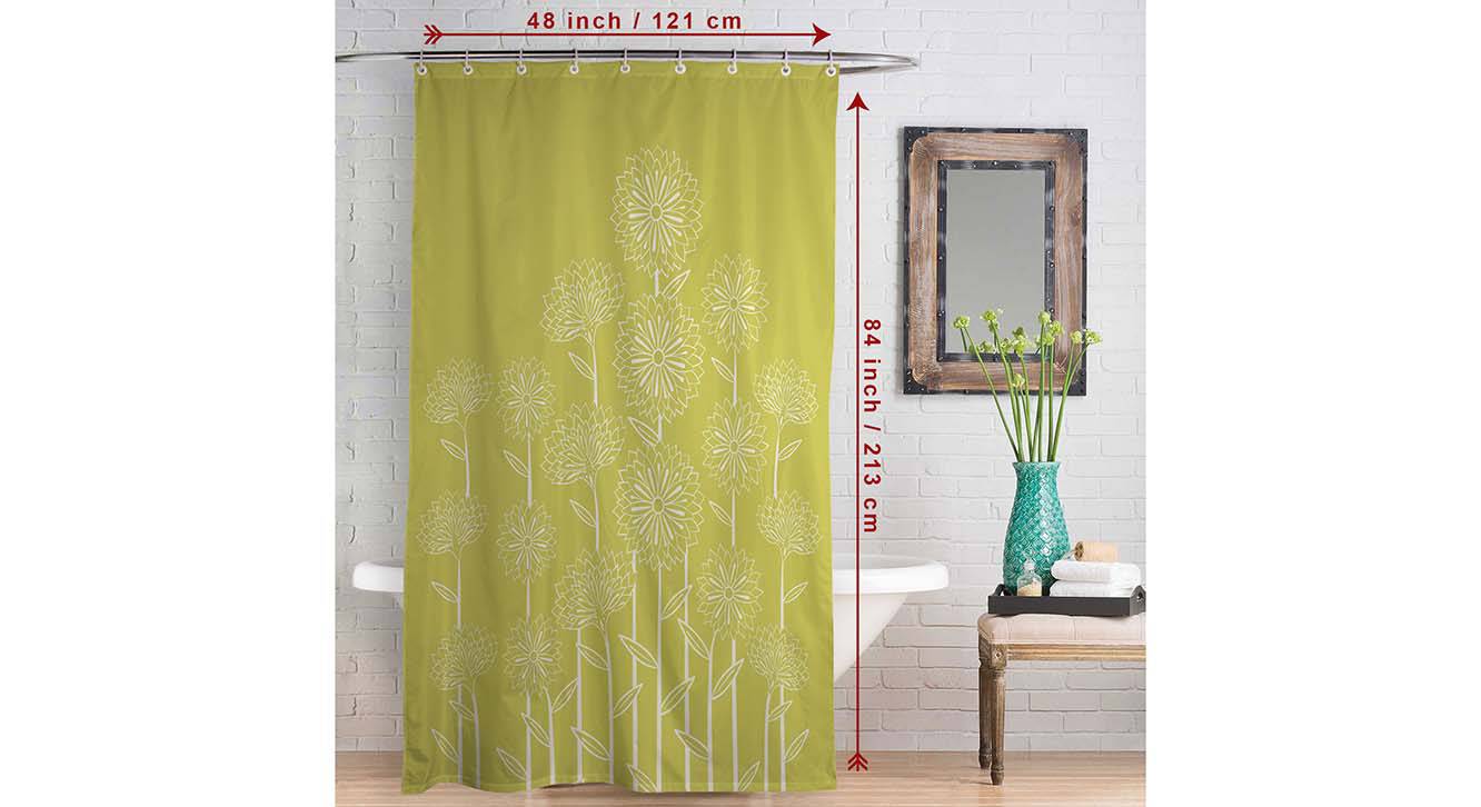 Green Fabric Shower Curtain Urban Ladder