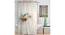 Dorian White Geometric Polyester 84x48 inches Shower Curtain (White) by Urban Ladder - Design 1 Dimension - 535536