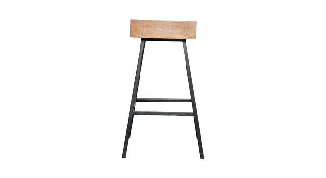 Ramona Metal Bar Stool in Glossy Finish (Black) by Urban Ladder - Front View Design 1 - 535905