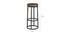 Hayes Metal Bar Stool in Glossy Finish (Black) by Urban Ladder - Design 1 Dimension - 535948