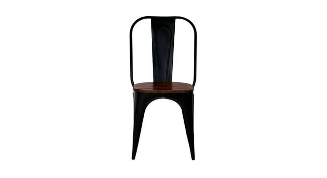 Homer Metal Dining Chair (Black) by Urban Ladder - Cross View Design 1 - 535970