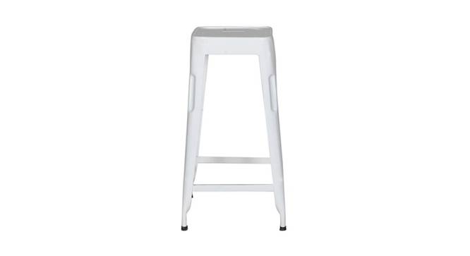 Piper Metal Bar Stool in Glossy Finish (White) by Urban Ladder - Cross View Design 1 - 535973