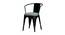 Brax Metal Dining Chair (Black) by Urban Ladder - Front View Design 1 - 535981