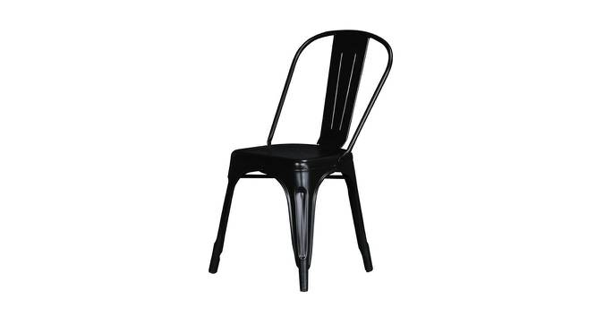 Django Metal Dining Chair (Black) by Urban Ladder - Front View Design 1 - 535983