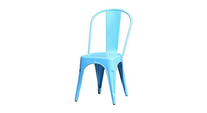 Elvis Metal Dining Chair (Blue) by Urban Ladder - Front View Design 1 - 535984